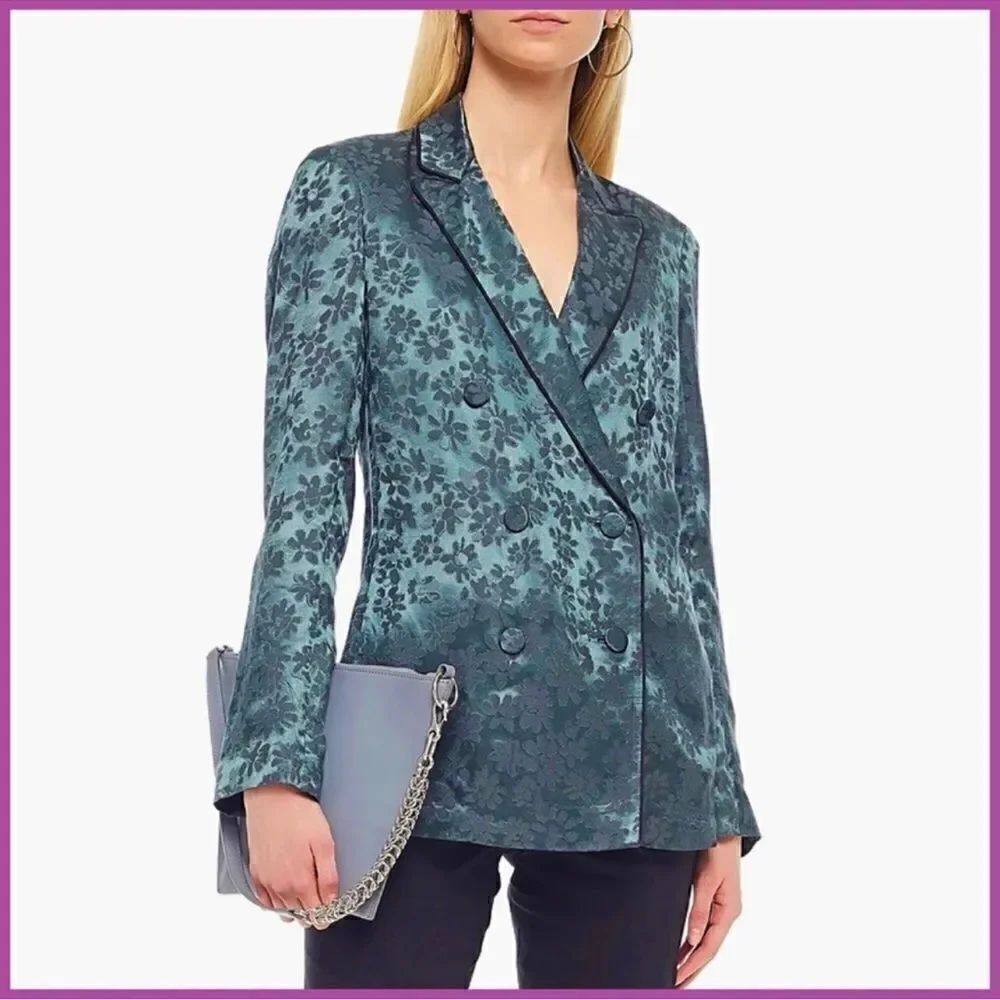 Rag & Bone Satin Jacquard Jarvis Blazer Size 00